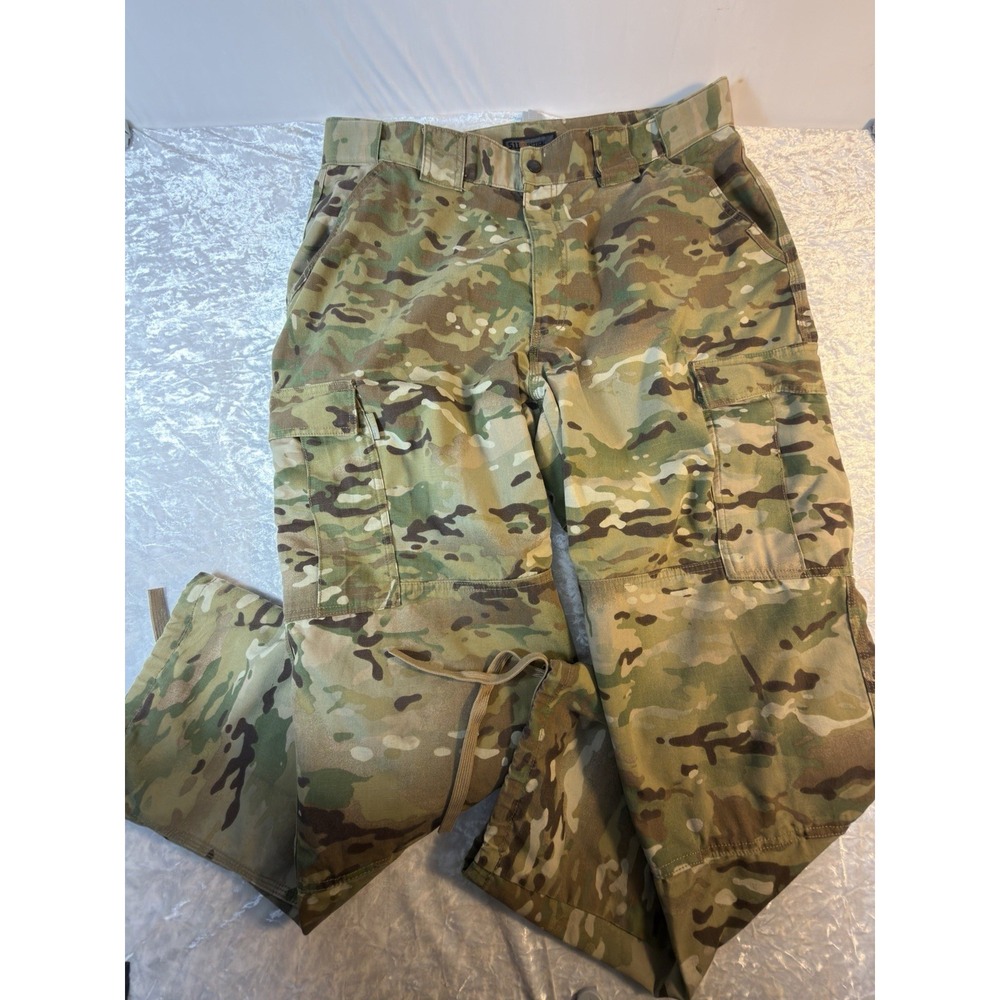 5.11 Tactical TDU Pants Men 36x31 Multicam Camo Cargo Military 74350 Ripstop